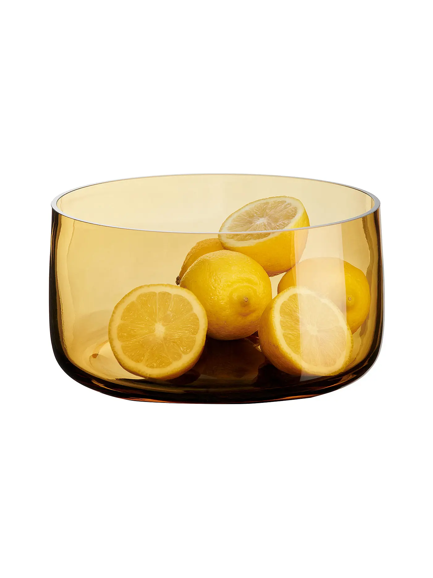 ASA SELECTION | Glasschale AJANA groß 21,5cm Grey | gelb